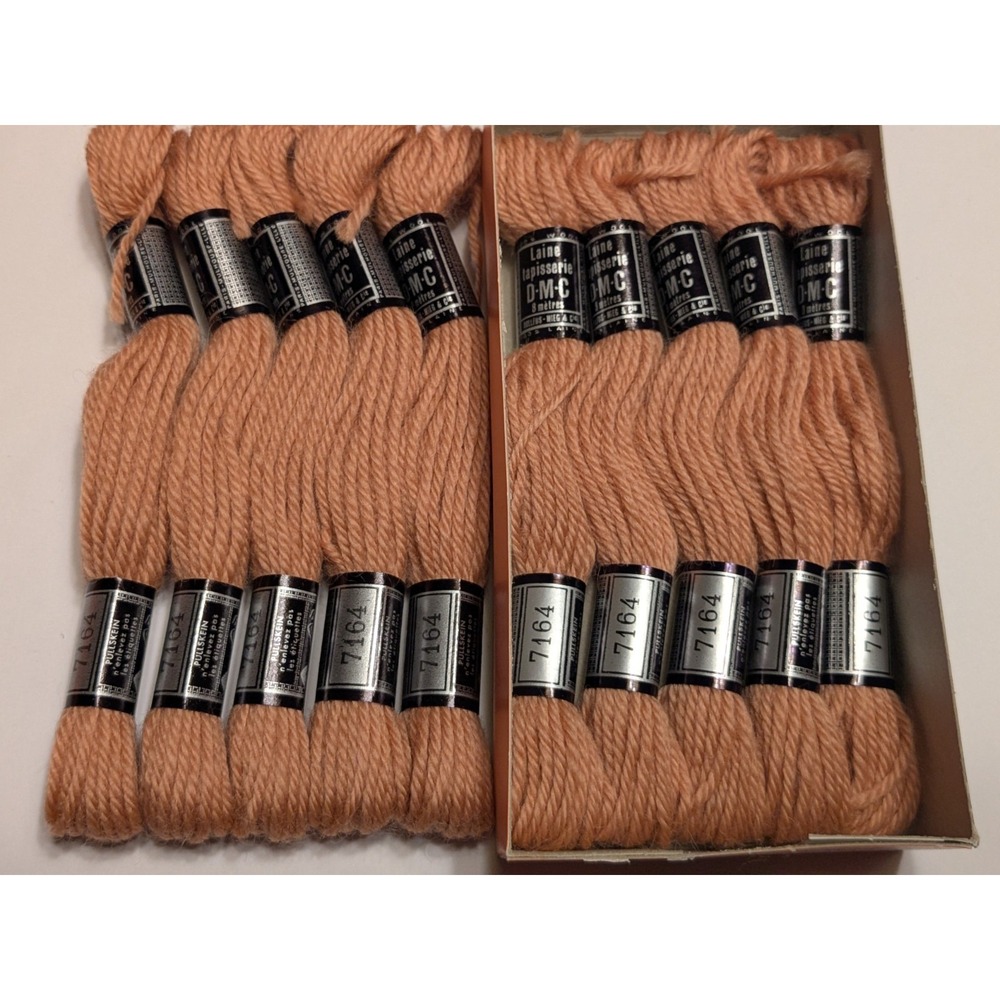 10 Skeins Laine Tapisserie DMC 100% Wool 8 Meters ea #7164 Terra Cotta Ultra